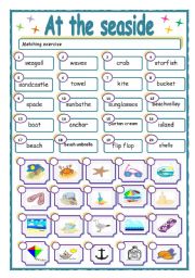 English Worksheet: Summer holidays at the seaside