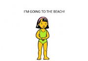 English Worksheet: Im going to the beach!