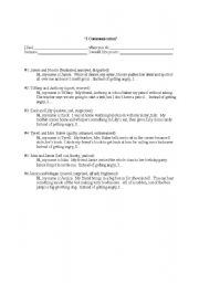 English worksheet: Communication Skills (I Statements)