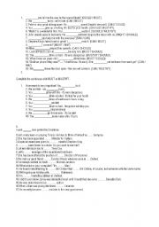 English Worksheet: exercises