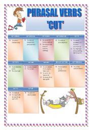 PHRASAL VERBS: CUT