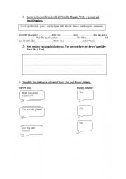 English worksheet: have got, can, do you like