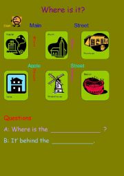 English worksheet: Where is it?