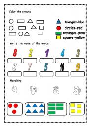 English Worksheet: NUMBERS