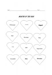 English Worksheet: Months of the year