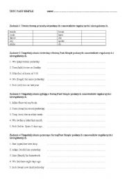 English Worksheet: test past simple