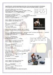 English Worksheet: Song United breaks guitars