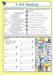 English Worksheet: PAST SIMPLE 4/4