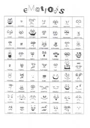 English Worksheet: emotions