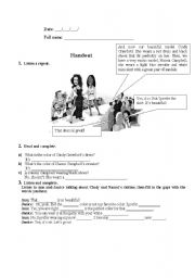 English worksheet: Clothes and colors