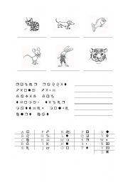 English Worksheet: Secret Writing