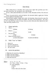 English Worksheet: Meet Brian