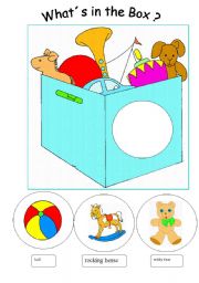 English Worksheet: Toys