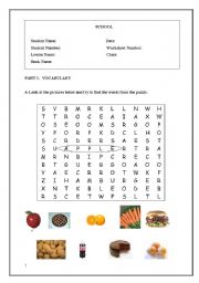 English Worksheet: Food- Likes and dislikes