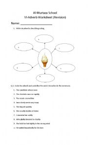 English Worksheet: Adverb class vi
