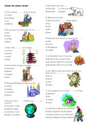 English Worksheet: revision 6