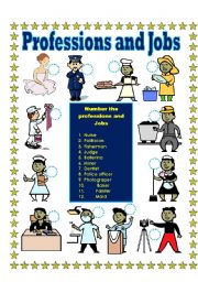 English Worksheet: Professions and and Jobs 2