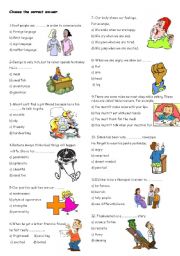 English Worksheet: revision 8