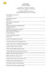 English Worksheet: reported speech