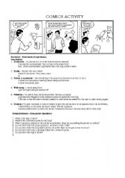 English Worksheet: Imperative Using Comics