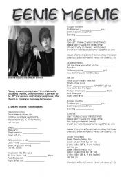 English Worksheet: Eenie Meenie