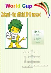 English Worksheet: World Cup Zakumi - the official 2010 mascot