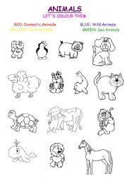 English Worksheet: Mix Animals