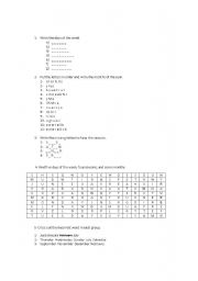 English Worksheet: Days of the Week