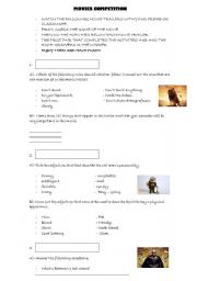 English Worksheet: MOVIES COMPETITION