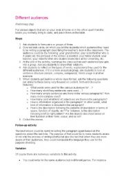 English Worksheet: some writing tips and activities