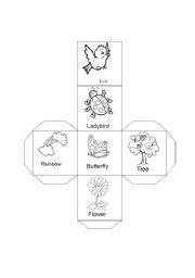 English Worksheet: spring dice