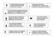English Worksheet: Punctuation dominoes