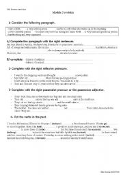 English Worksheet: revision 8th 3rd term