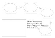 English Worksheet: I like to eat