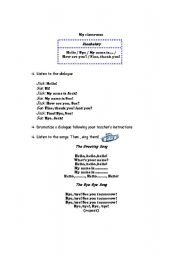 English Worksheet: my classroom