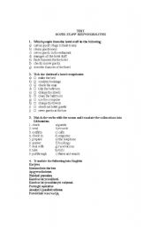 English Worksheet: Hotel staff resposilbilities