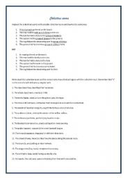 English worksheet: Collective nouns