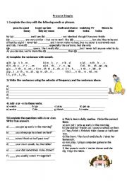 English Worksheet: Present Simple