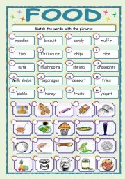 English Worksheet: FOOD - 2