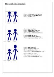 English Worksheet: Other Ways to Make Comparisons