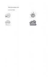 English worksheet: the weather 