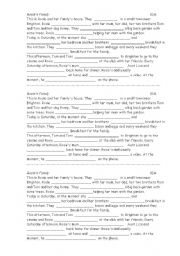 English worksheet: ROSIES FAMILY