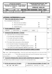 mid-term test 3rd sec