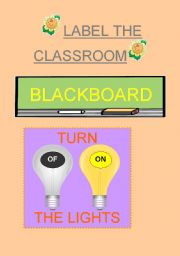 LABEL THE CLASSROOM WITH STICKERS