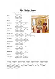 English Worksheet: The dining room