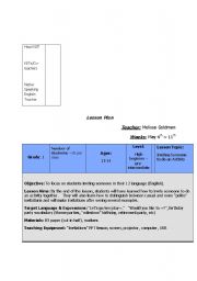 English Worksheet: Using 