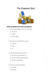 The Simpsons Season 11 episode quiz