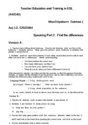English worksheet: lessonplan about speaking skill