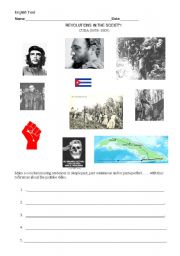 English Worksheet: Cuban revolution