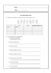 English Worksheet: Past Simple